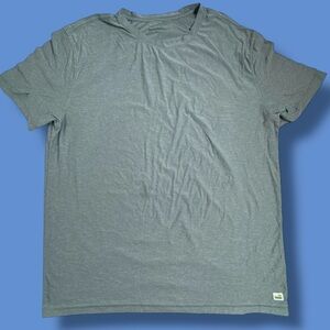 Vuori Tradewind Performance Tee Shirt Pocket Crew XL Mens Blue Gym *stains